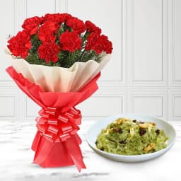 Sweet Dudhi Halwa Delight with Floral Elegance 1