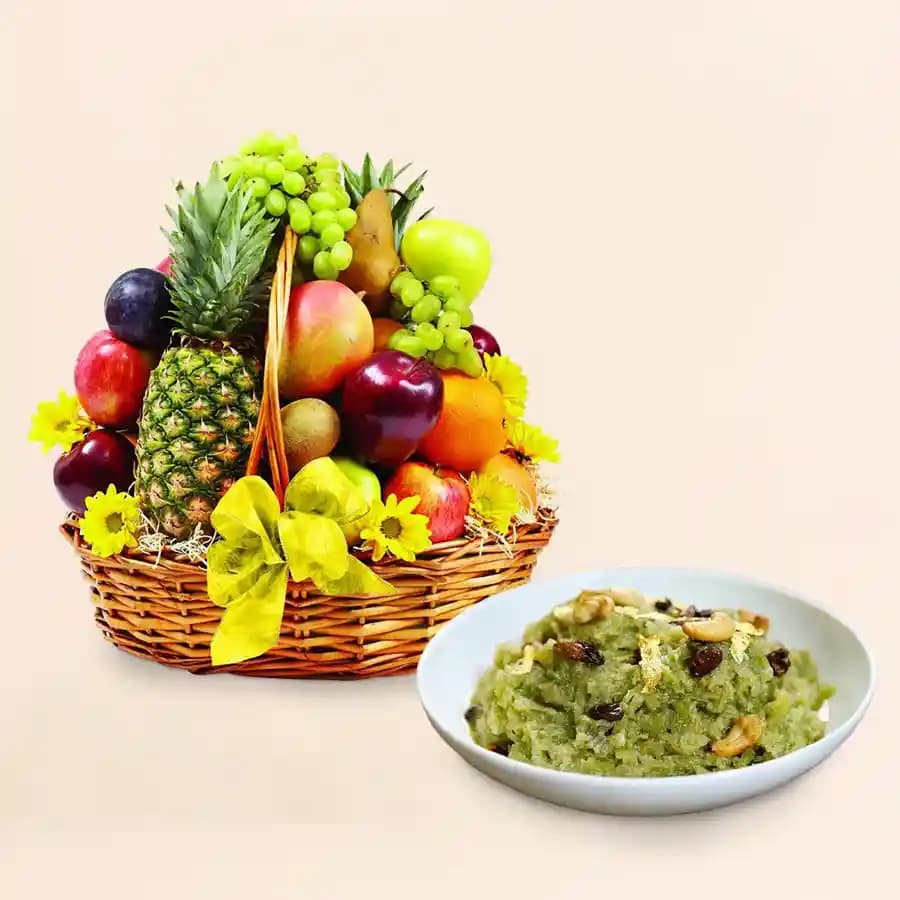 Sublime Dudhi Halwa with Exquisite Fruit Medley