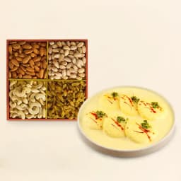 Creamy Rasmalai Delight with Premium Nuts 1
