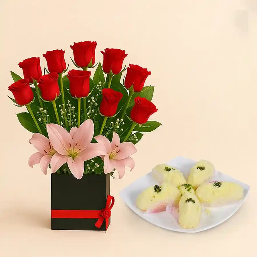 Indulgent Malai Chum Chum with Floral Elegance