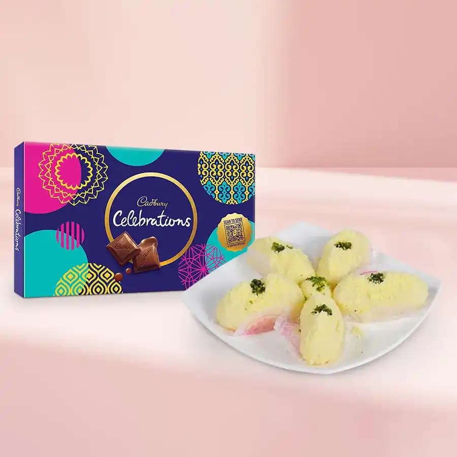 Exquisite Malai Chum Chum Delight with Cadbury Treats