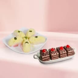 Exquisite Malai Chum Chum and Chocolate Delight Combo 1