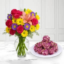 Elegant Almond Delight with Floral Charm 1