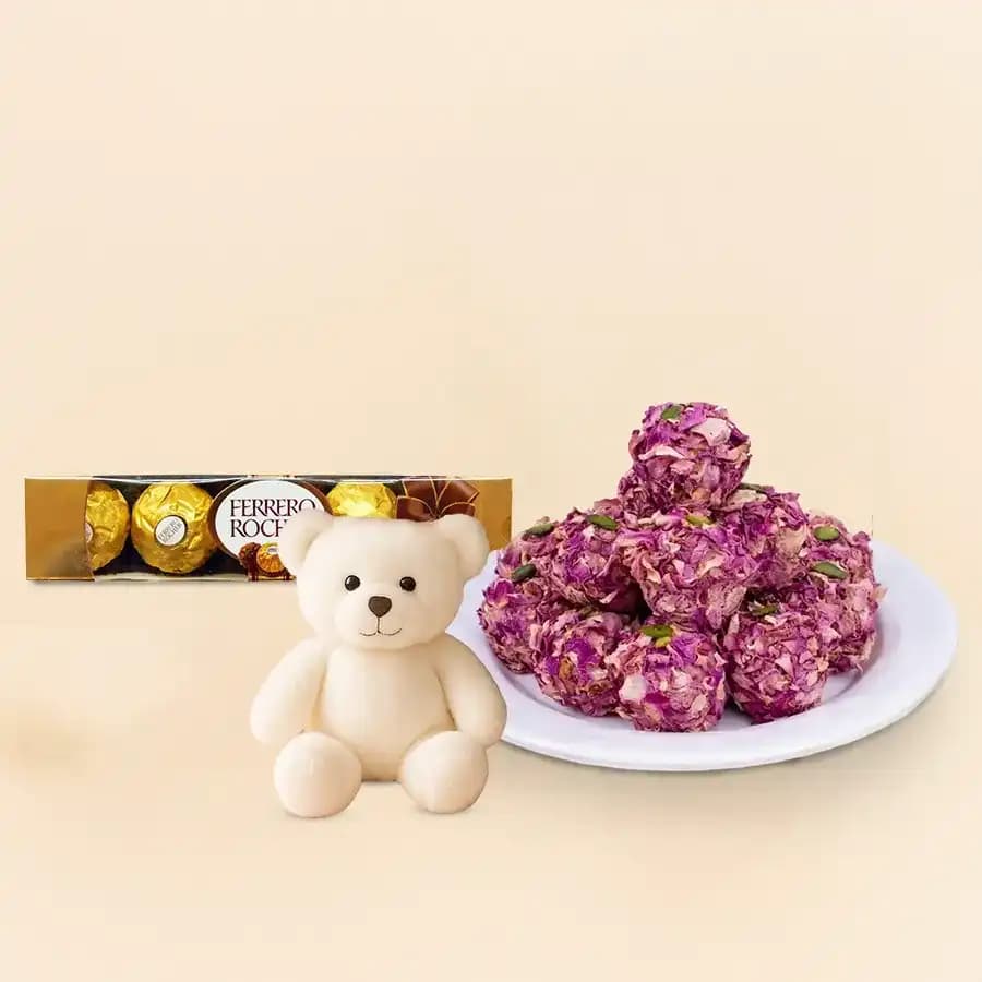 Charming Delight: Teddy and Sweet Treats
