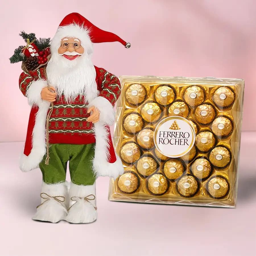 Marvelous Ferrero Rocher Chocolate N Santa Claus Set
