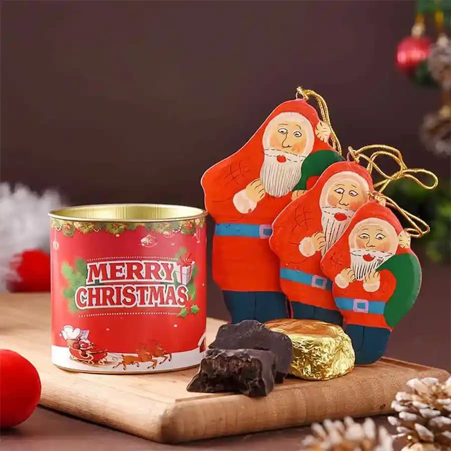 Scrumptious Brownie N Santa Ball Surprise