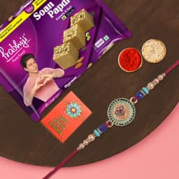 Sweet Celebration: Soan Papri and Rakhi Set 1