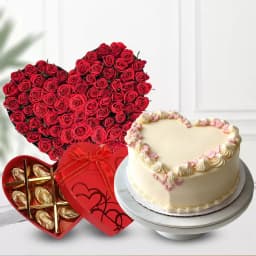 Romantic Rose Delight with Tasty Treats 1