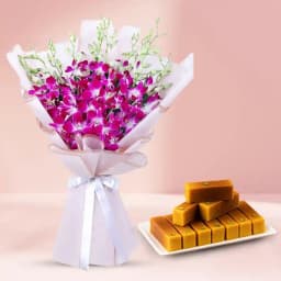 Malt Mysore Pak from Ananda Bhawan with Elegant Orchids 1