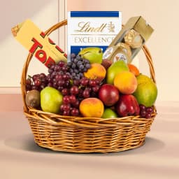 Delightful Basket of Fresh Fruits N Chocolates 1