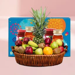Delicious Wellness Gift Basket of Exotic Fruits 1