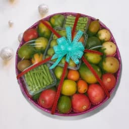 Garden Fresh Seasonal Fruits Basket 1