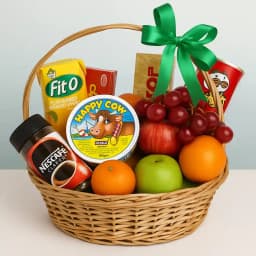 Bountiful Fresh Fruits N Gourmet Fusion Gift Basket 1