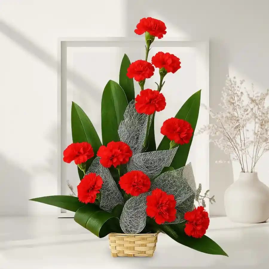 Wonderful Arrangement of Carnations