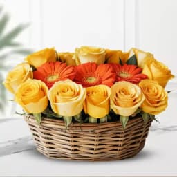 Joyful Blooms Gift Basket 1
