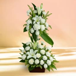 Elegant White Floral Harmony 1