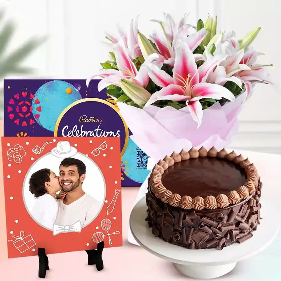 Elegant Lilies with Custom Memory Tile