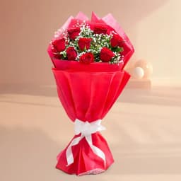 Radiant Red Roses Bouquet 1