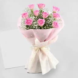 Fascinating Pink Roses Bouquet 1