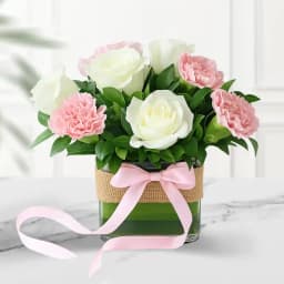 Enchanting Mixed Flowers Vase Arrangement 1