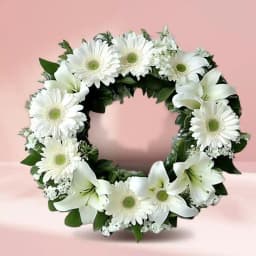 Sympathy N Strength Floral Wreath 1