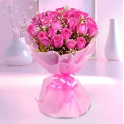 Impressive Pink Roses Bouquet 1