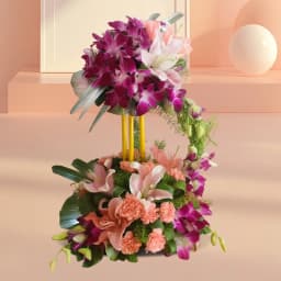 Radiant Mixed Flowers Arrangement 1