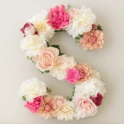 Impressive Mixed Flowers Alphabet Arrangement 1