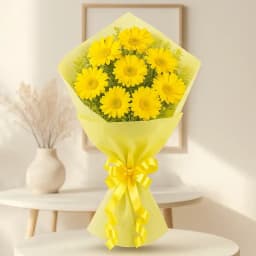 Special Yellow Gerberas Bouquet 1