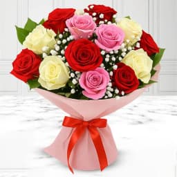 Exquisite Mixed Roses Bouquet 1