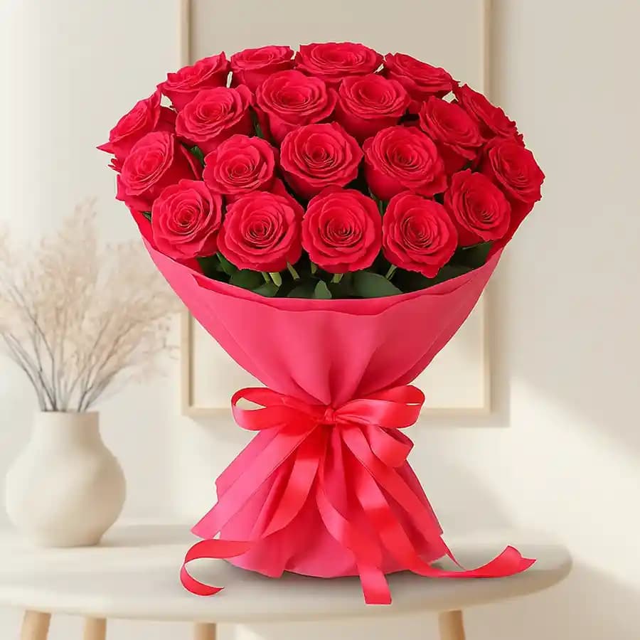 Exotic Red Roses Bouquet