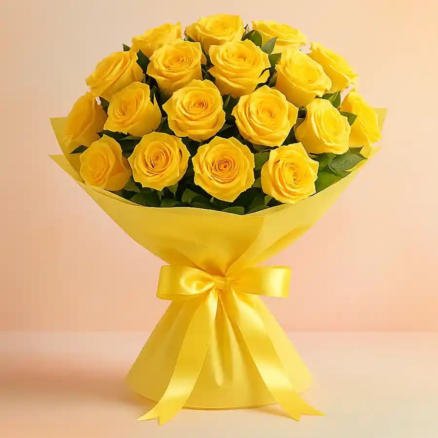 Lovely Bouquet of Yellow Roses