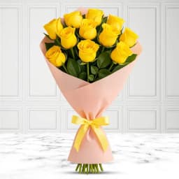 Attractive Bunch of Yellow Roses 1