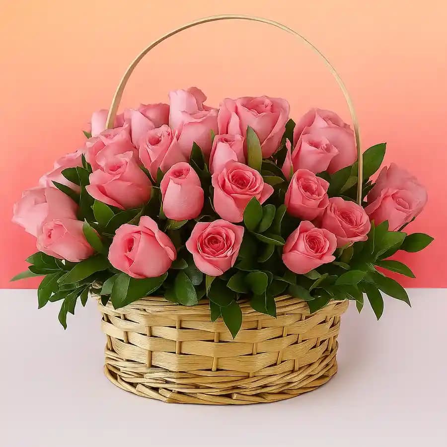 Pretty Arrangement of Pink Roses