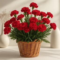 Special Arrangement of Red Carnations 1