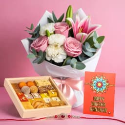 Vibrant Floral Harmony with Sweet Treats 1