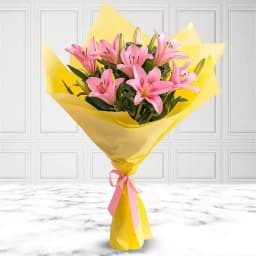Sauve Bouquet of Pink Lilies 1