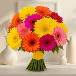 Beautiful Bouquet of Colourful Gerberas 1