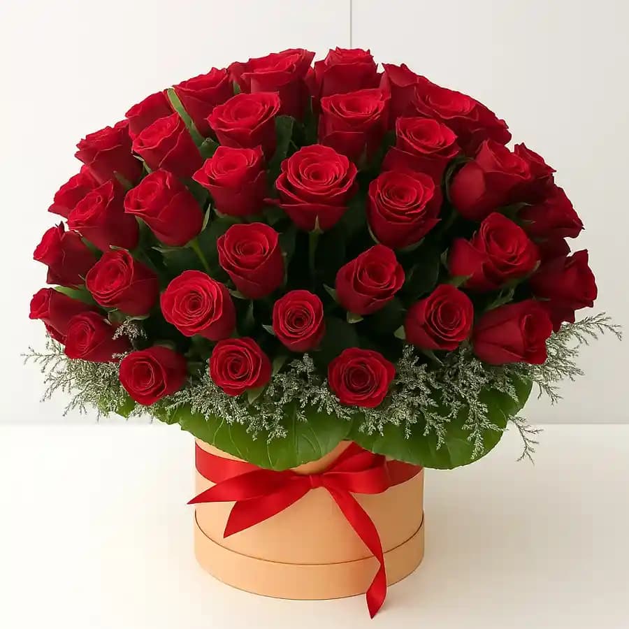 Charming Dutch Roses in an Elegant Bucket