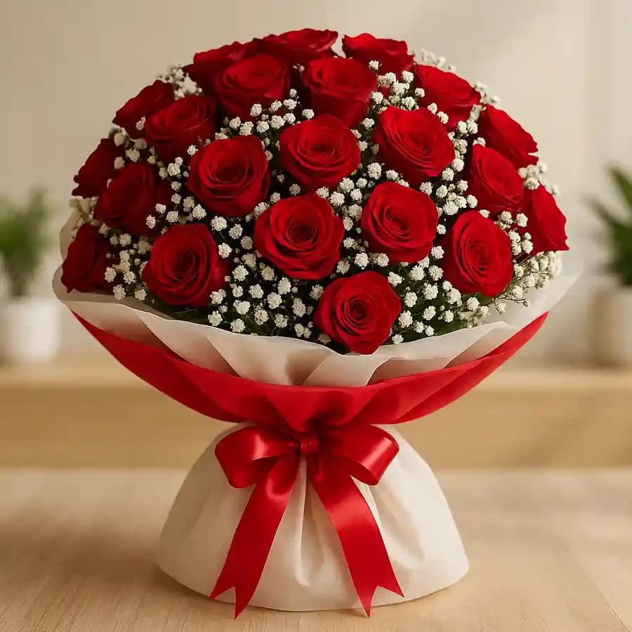 Marvellous Bouquet of 100 Red Roses