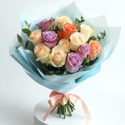 Artistic Bouquet of Mixed Roses for Mom 1