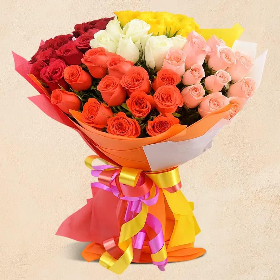 Endless Romance Mixed Rose Arrangement