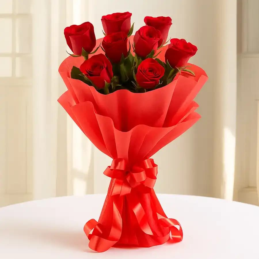 Ravishing Red Roses Designer Bouquet