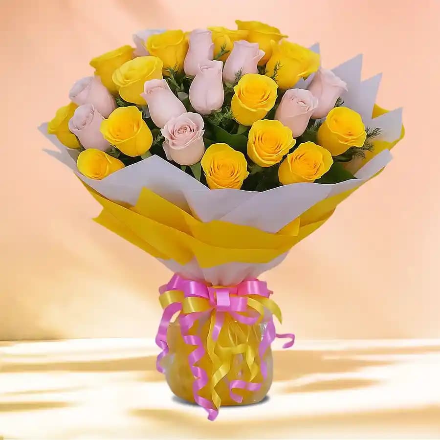 Classy 25th Wedding Anniversary Celebration Floral Gift