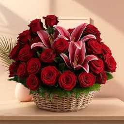 Charming Arrangement of Red Flowers 1