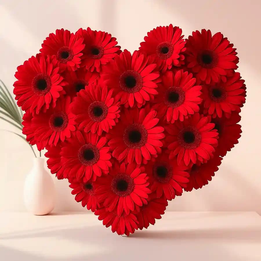 Lovely Gerberas Hearty Arrangement