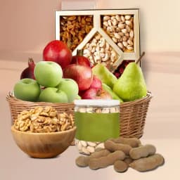 Tasty Fruit N Nut Gift Basket 1