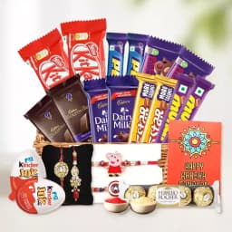 Sweet Harmony: Rakhi and Chocolates Delight 1