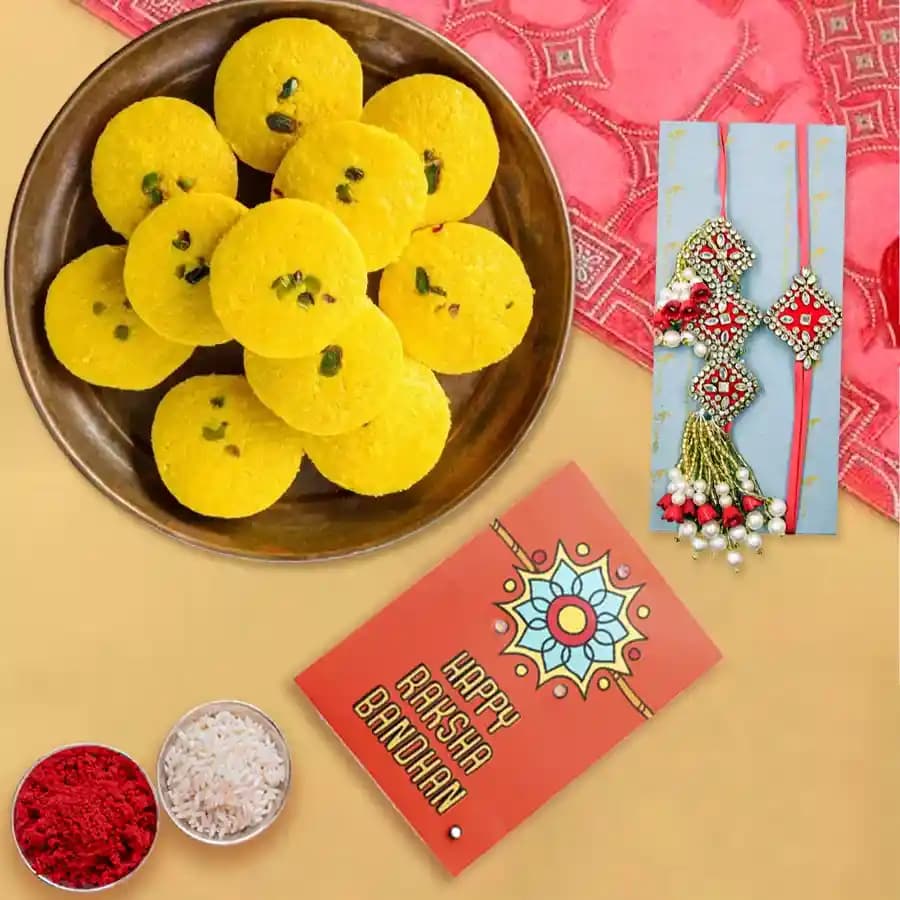 Radiant Rakhi & Delightful Sweet Treat