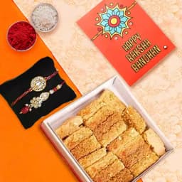 Sweet Bonds Rakhi Celebration with Creamy Milk Cake 1